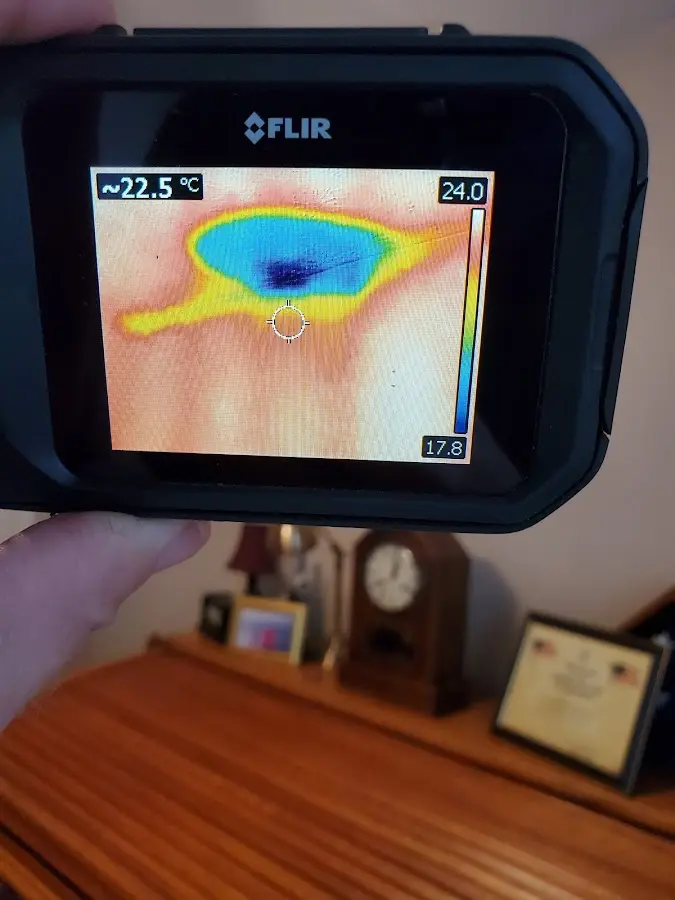 Thermal imaging inspection for water damage in Hoosick